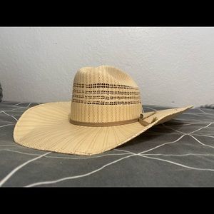 Lone star cowboy pride venting straw hat, 7 3/8